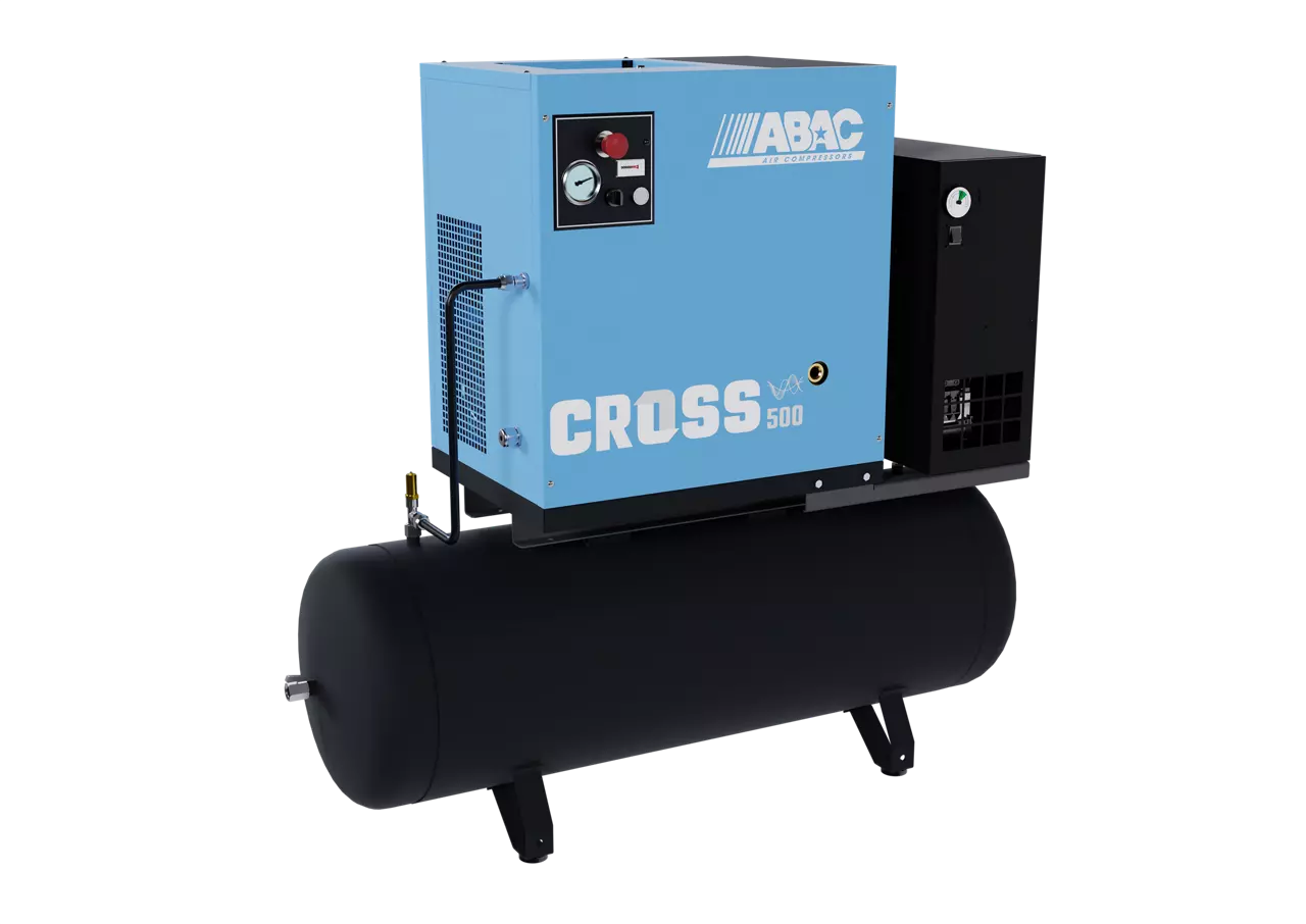 Compresseur à piston ABAC CROSS 500E 10 200 sur réservoir avec sécheur 1839025637
