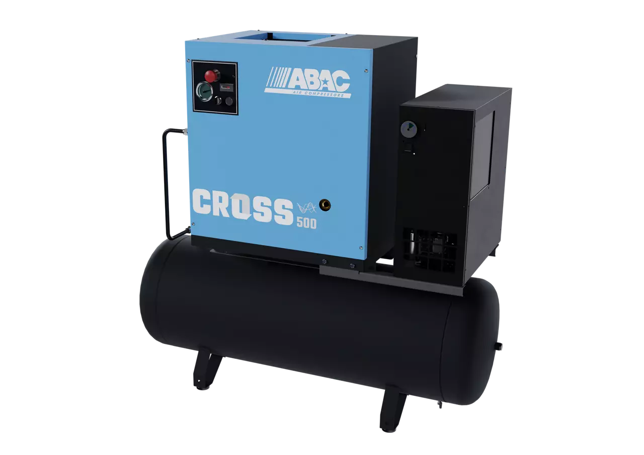 Compresseur à piston ABAC CROSS 500E 10 200 sur réservoir avec sécheur 1839025637