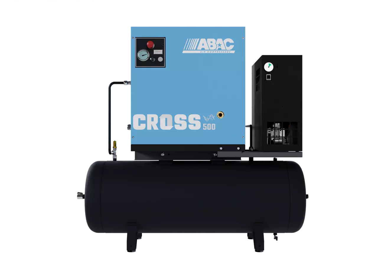 Compresseur à piston ABAC CROSS 500E 10 200 sur réservoir avec sécheur 1839025637