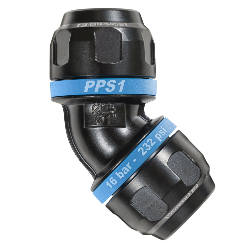 Coude égal Aluminium PREVOST 32mm  PPS1 4C32