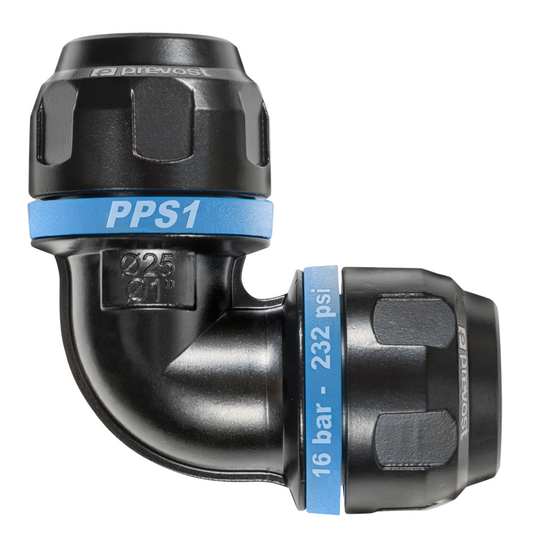 Coude égal Aluminium PREVOST 32mm  PPS1 9C32